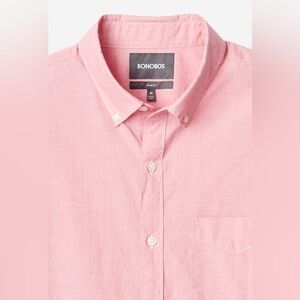 Bonobos Stretch Slim Button-Down Shirt SIZE M LONG
